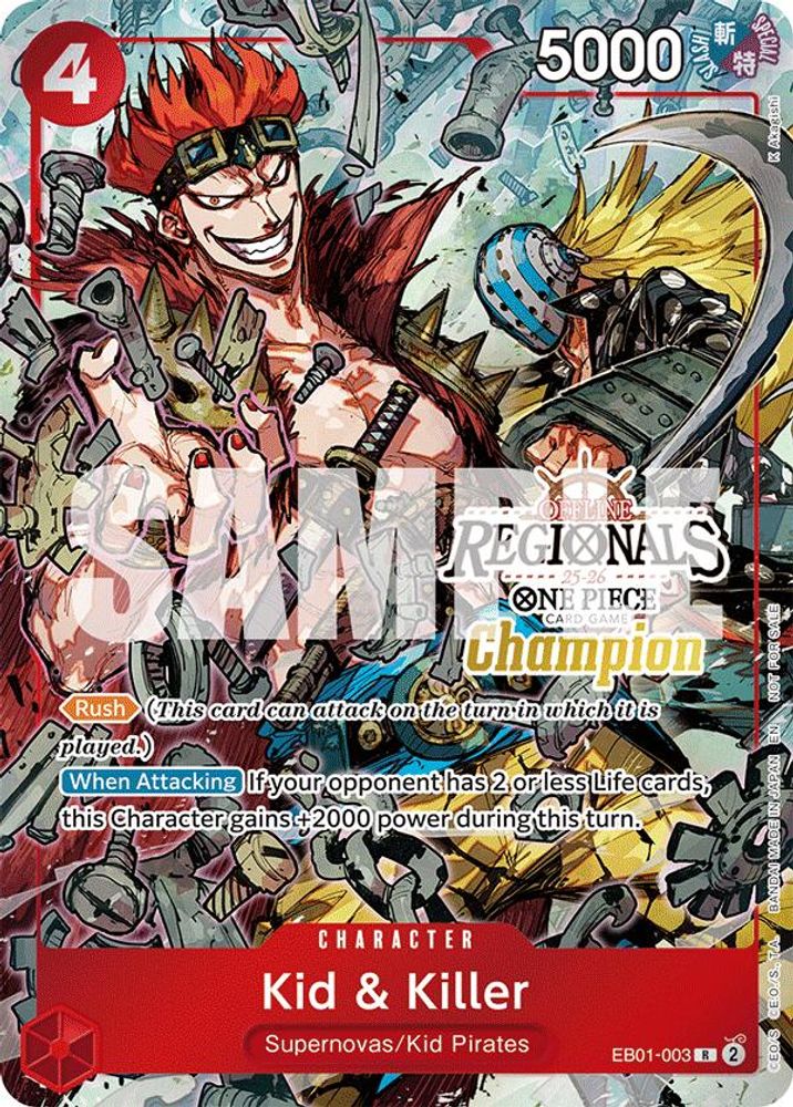 Kid & Killer One Piece TCG Card