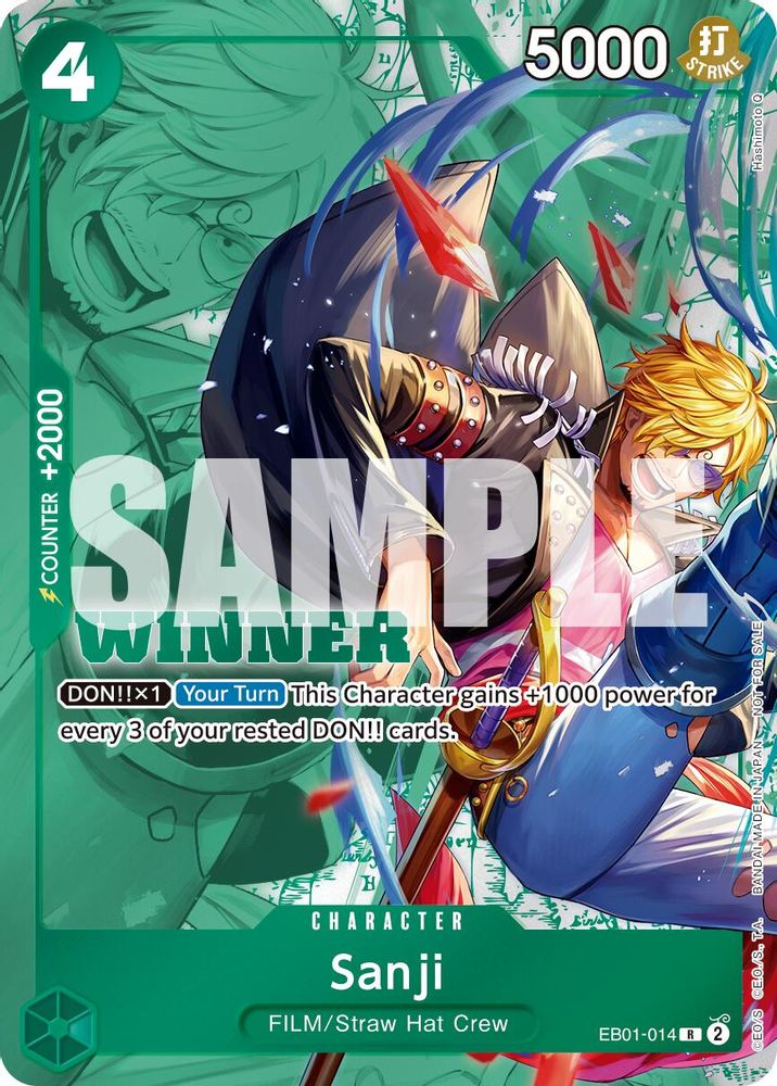 Sanji One Piece TCG Card