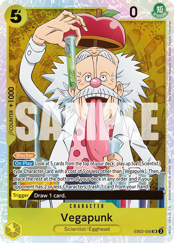 Vegapunk One Piece TCG Card