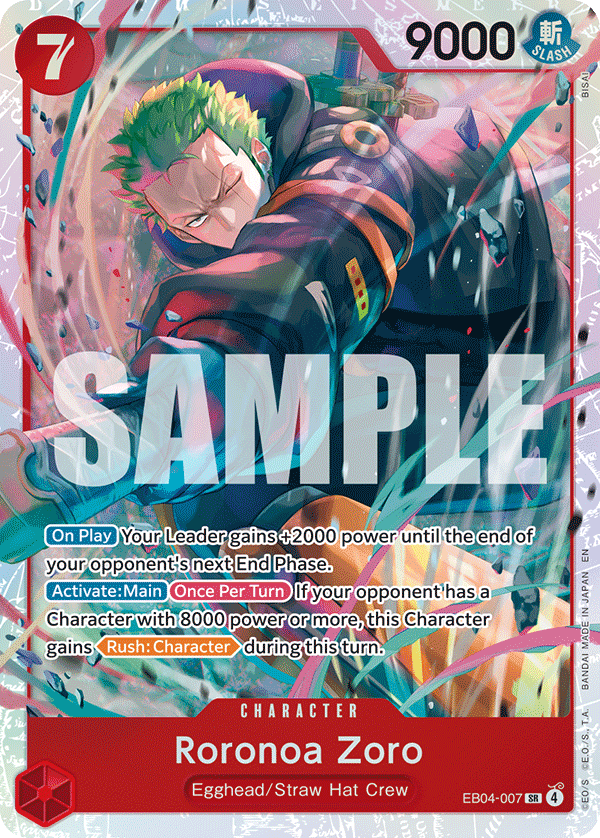 Roronoa Zoro One Piece TCG Card