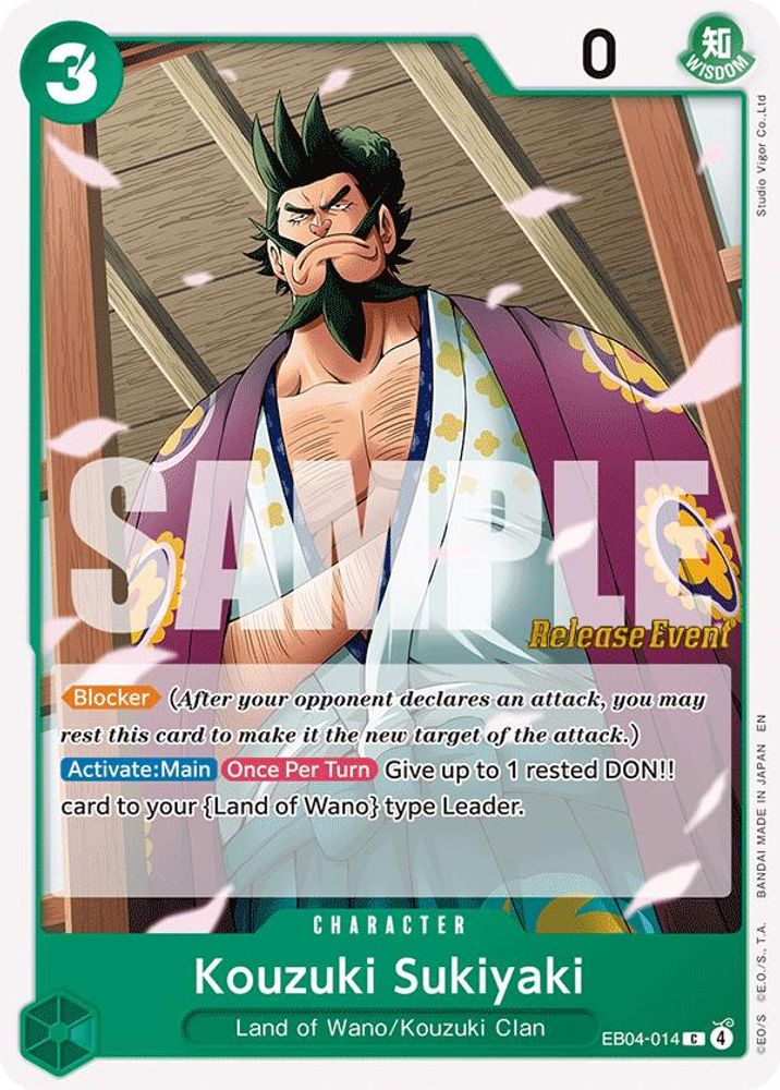 Kozuki Sukiyaki One Piece TCG Card
