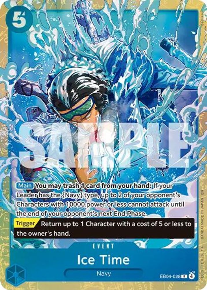 Ice Time One Piece TCG Card