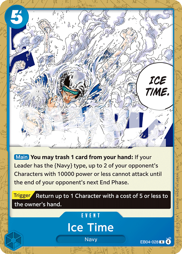 Ice Time One Piece TCG Card