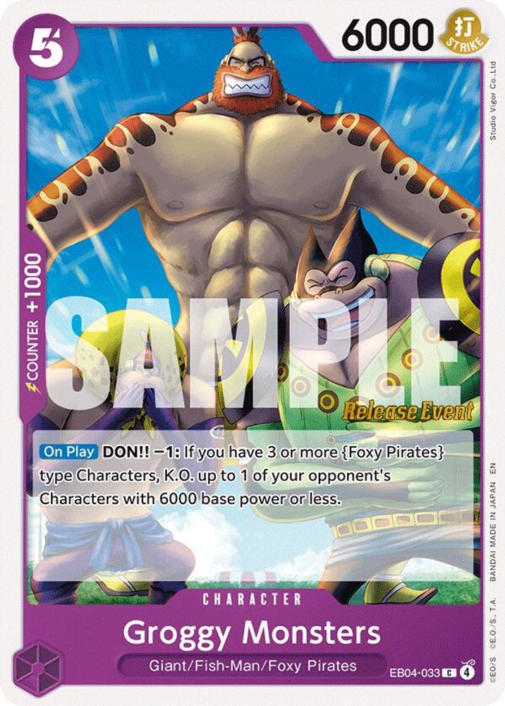 Groggy Monsters One Piece TCG Card