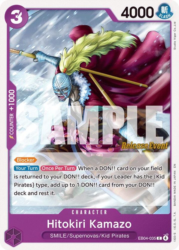 Hitokiri Kamazo One Piece TCG Card