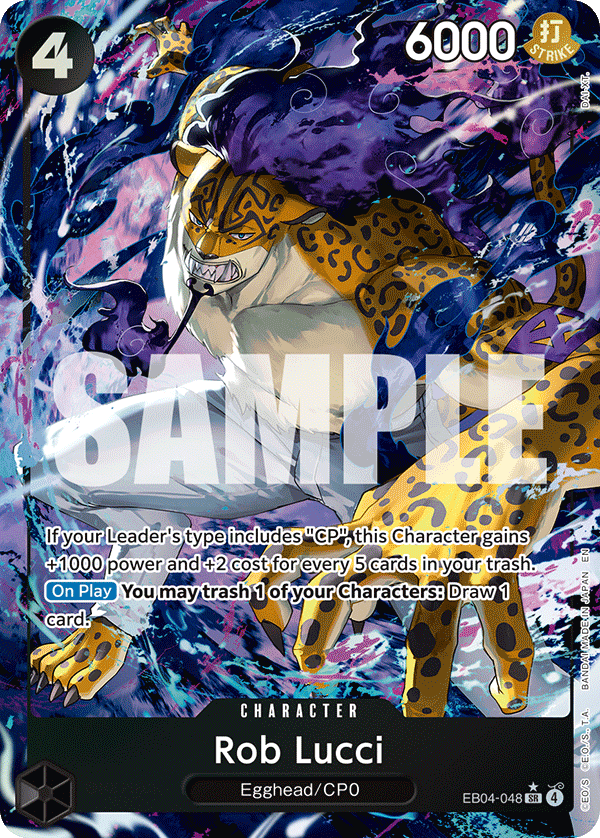 Rob Lucci One Piece TCG Card