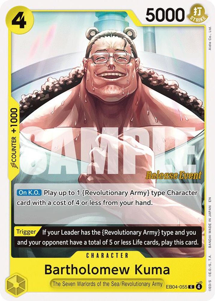 Bartholomew Kuma One Piece TCG Card