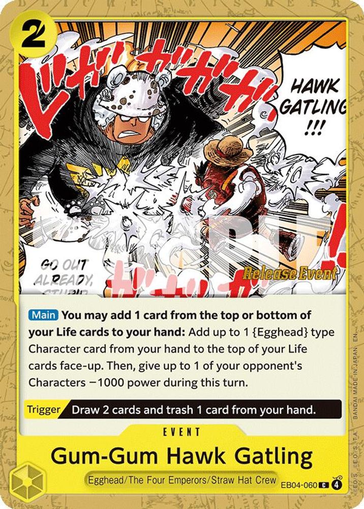 Gum-Gum Hawk Gatling One Piece TCG Card