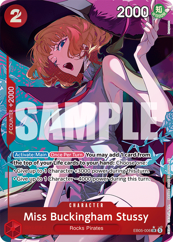 Miss Buckingham Stussy One Piece TCG Card