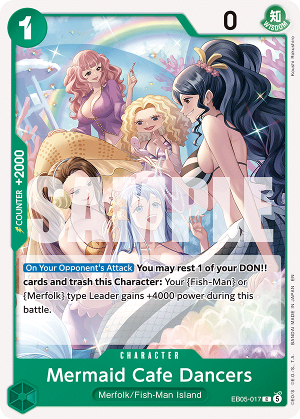 Mermaid Cafe Dancers One Piece TCG Card