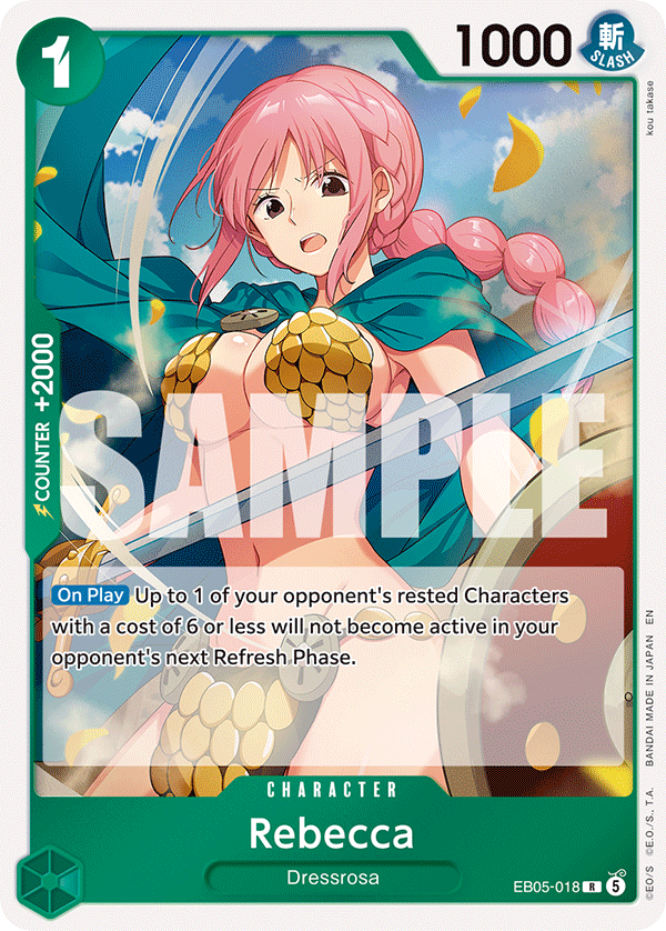 Rebecca One Piece TCG Card