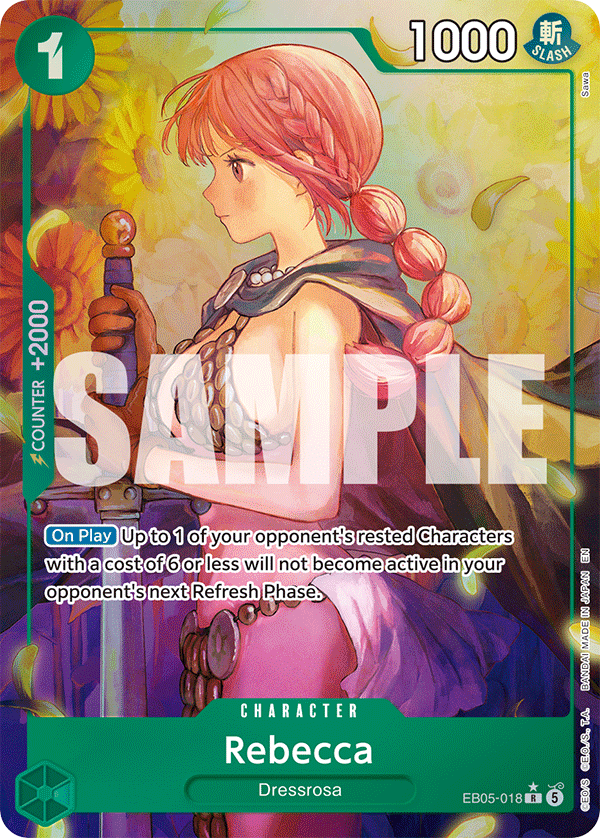 Rebecca One Piece TCG Card