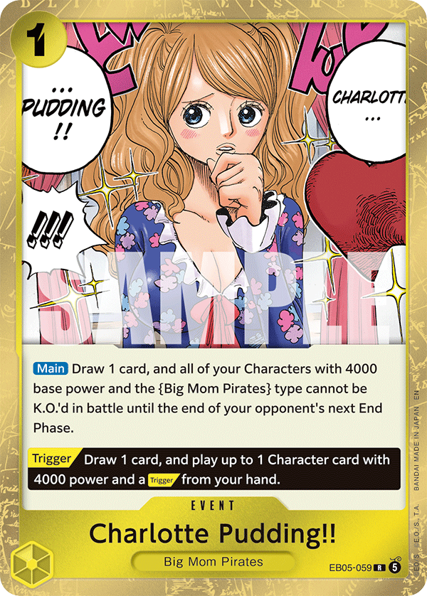 Charlotte Pudding!! One Piece TCG Card