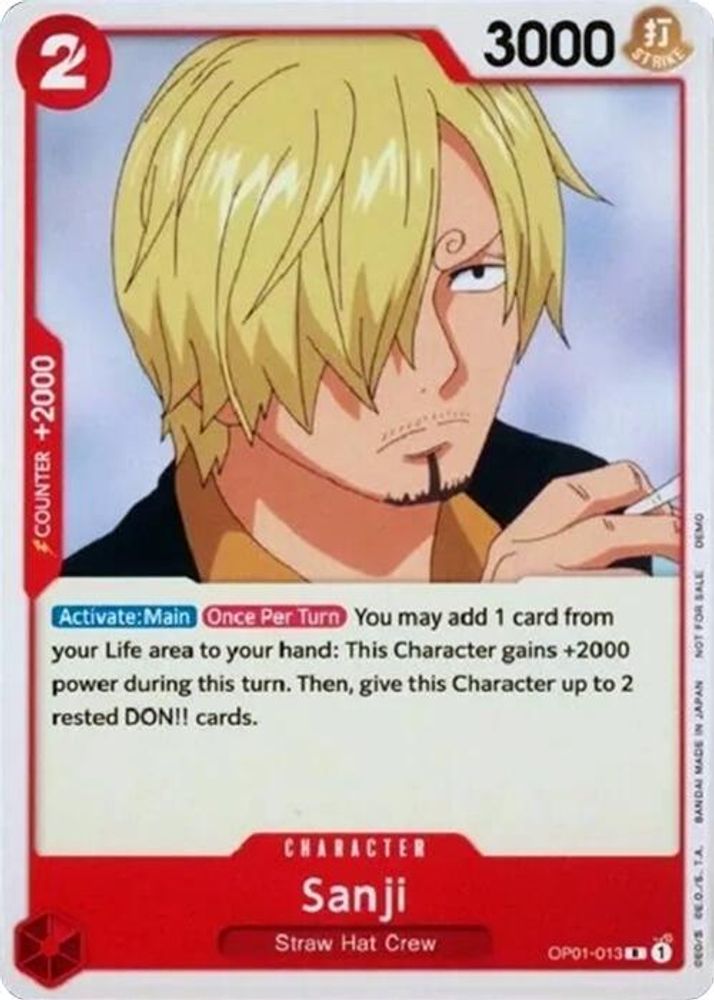 Sanji One Piece TCG Card