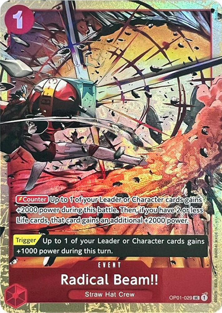 Radical Beam!! One Piece TCG Card