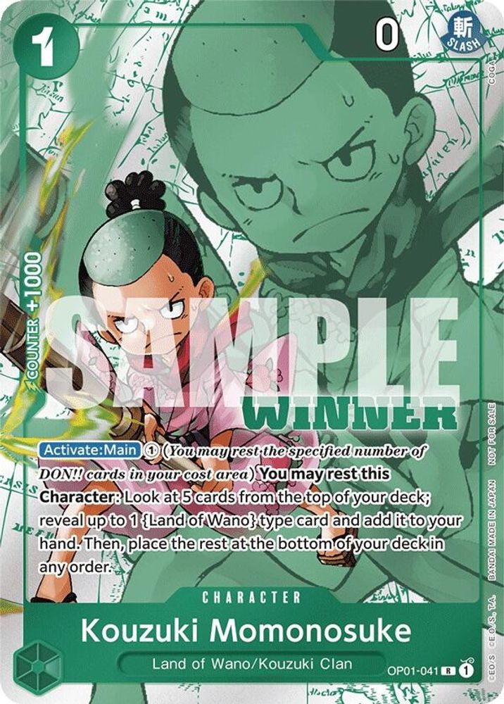 Kouzuki Momonosuke One Piece TCG Card