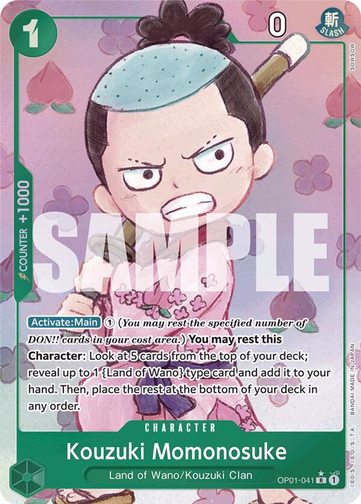Kouzuki Momonosuke One Piece TCG Card