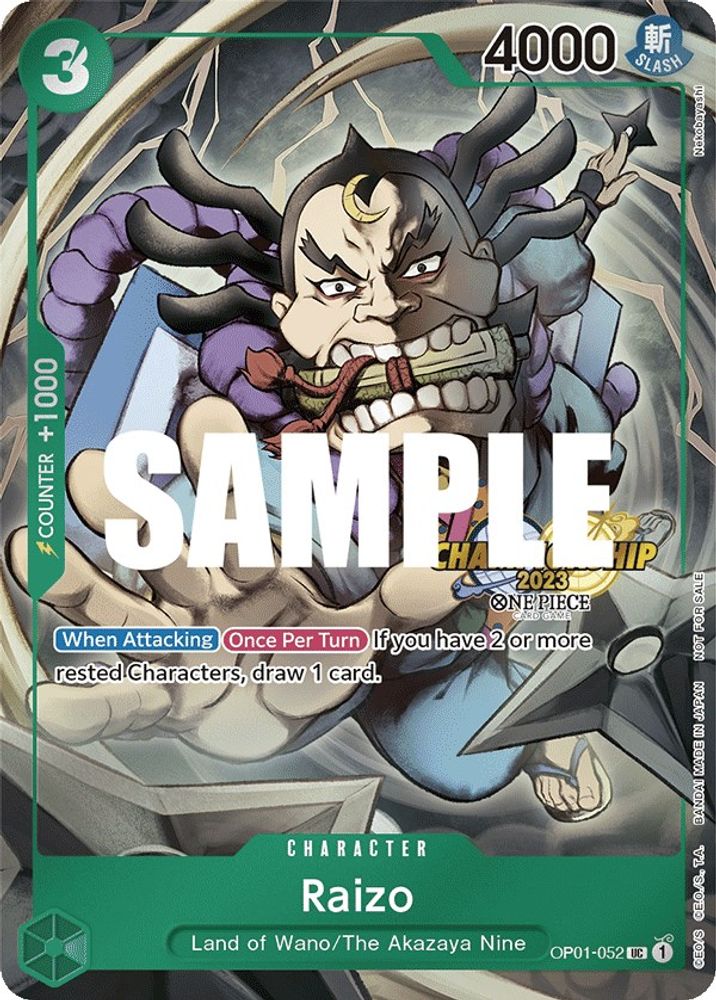 Raizo One Piece TCG Card