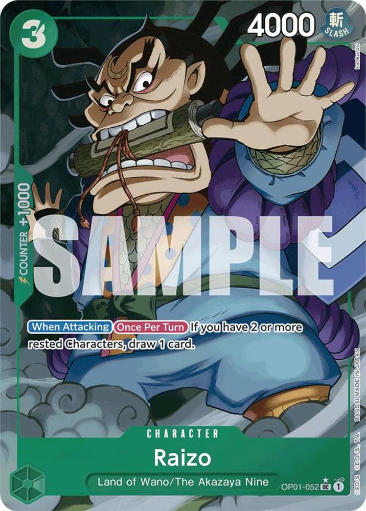 Raizo One Piece TCG Card