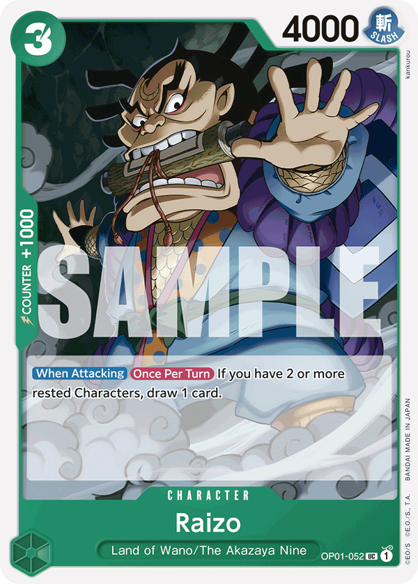Raizo One Piece TCG Card