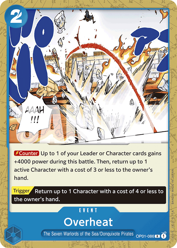 Overheat One Piece TCG Card
