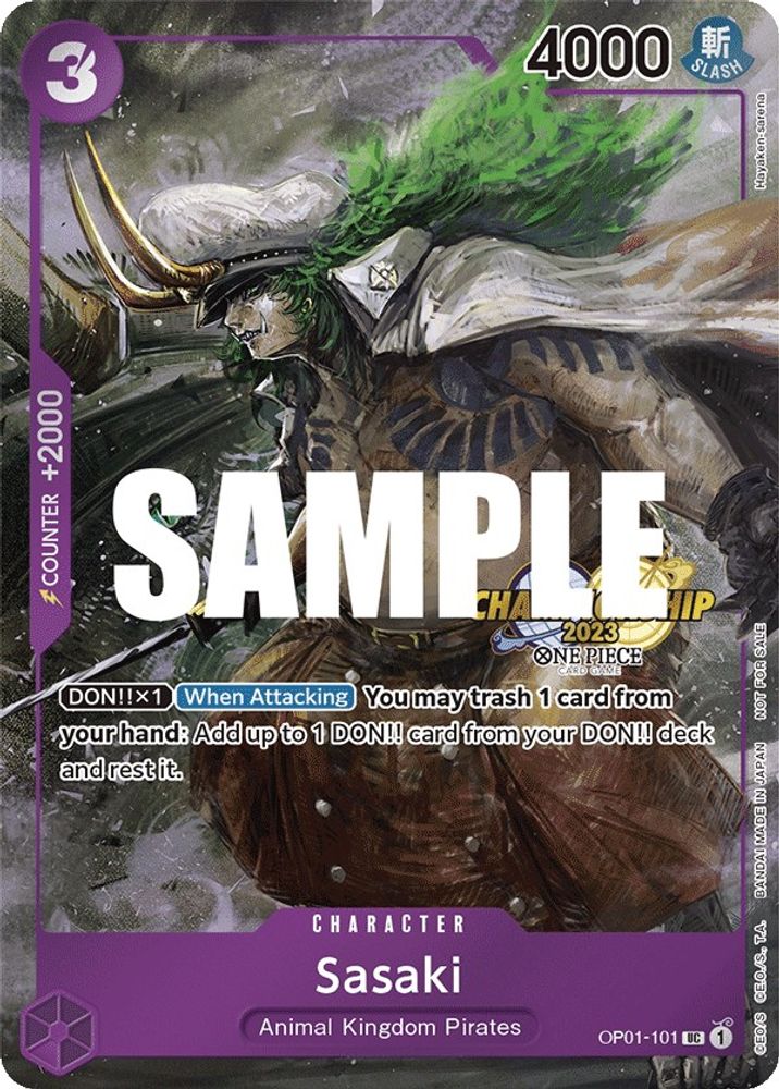 Sasaki One Piece TCG Card