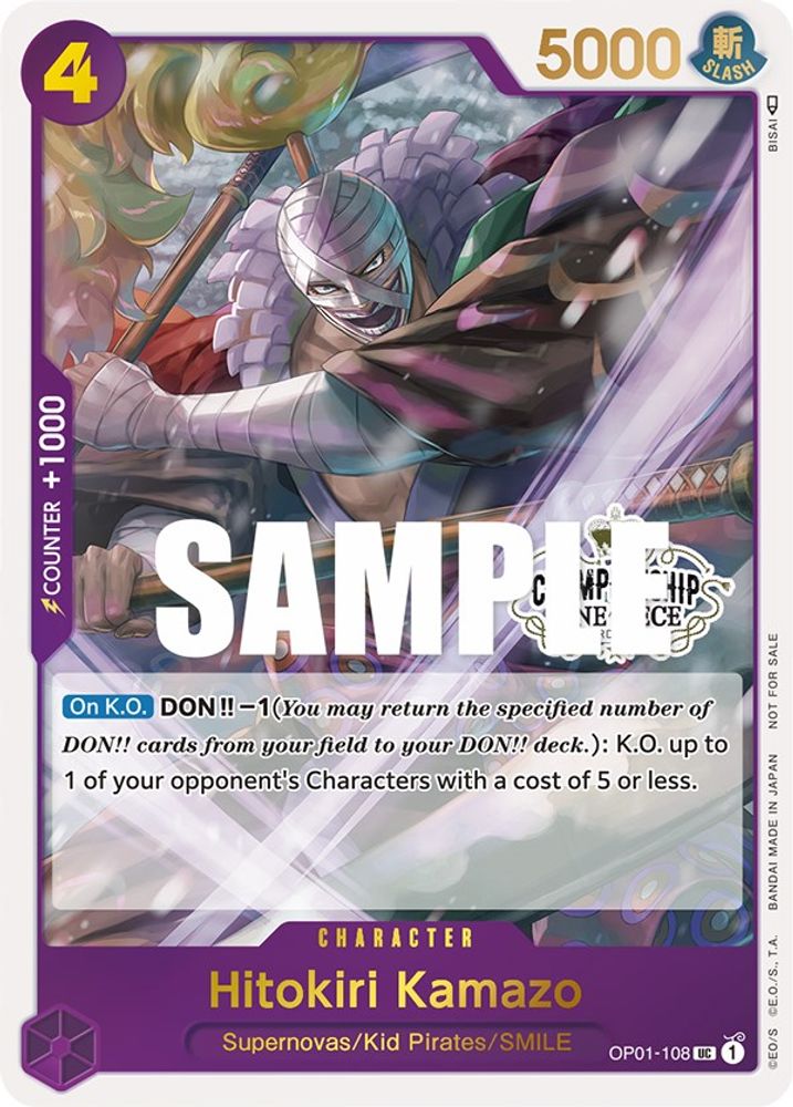 Hitokiri Kamazo One Piece TCG Card