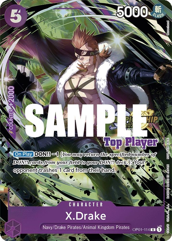 X.Drake One Piece TCG Card