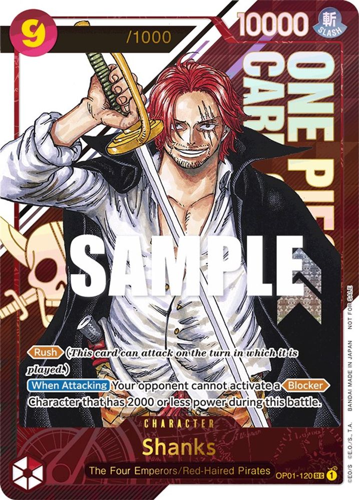 Shanks One Piece TCG Card