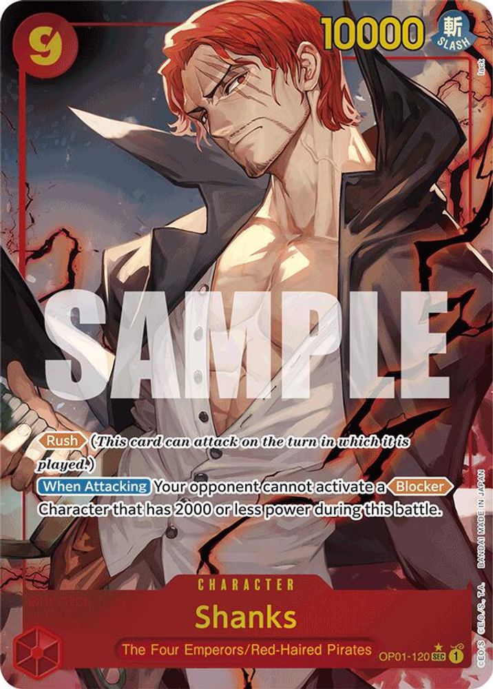 Shanks One Piece TCG Card