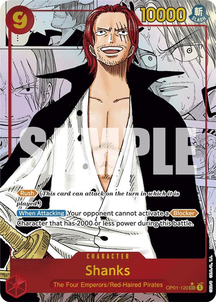 Shanks One Piece TCG Card
