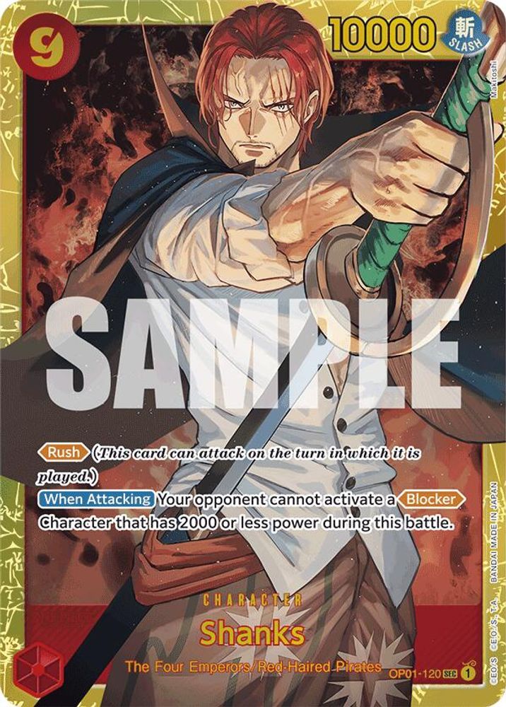 Shanks One Piece TCG Card