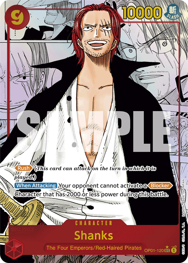 Shanks One Piece TCG Card