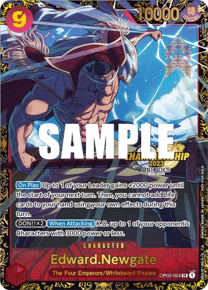 Edward.Newgate One Piece TCG Card