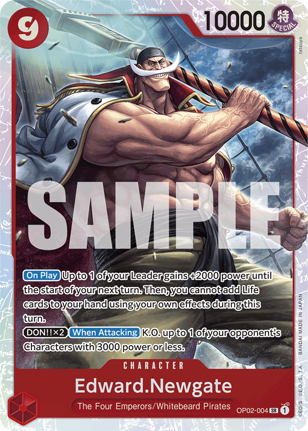 Edward.Newgate One Piece TCG Card