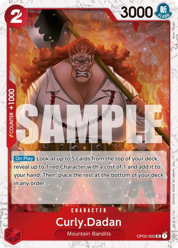 Curly.Dadan One Piece TCG Card