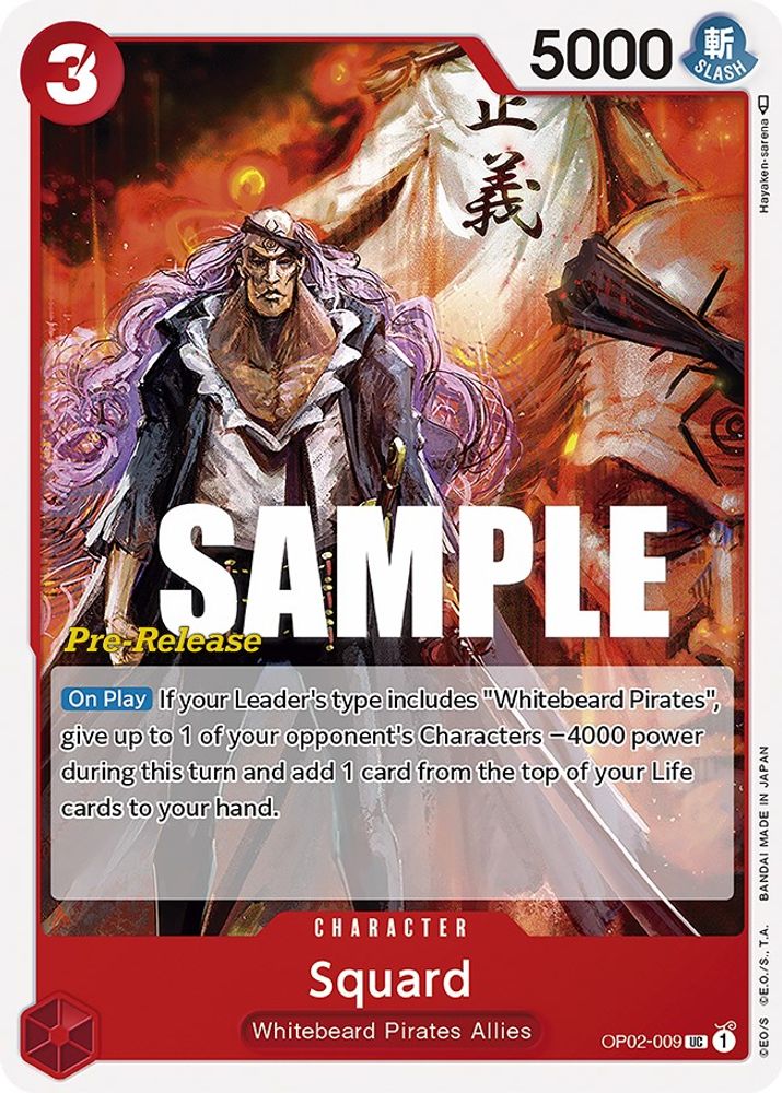 Squard One Piece TCG Card