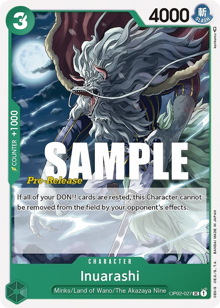 Inuarashi One Piece TCG Card