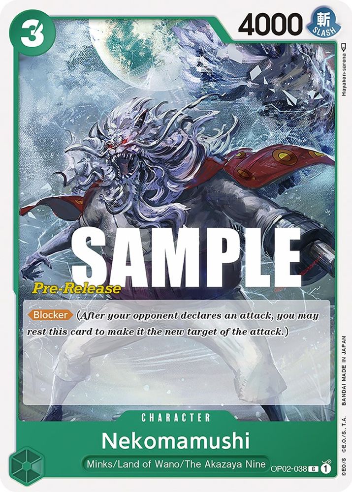 Nekomamushi One Piece TCG Card