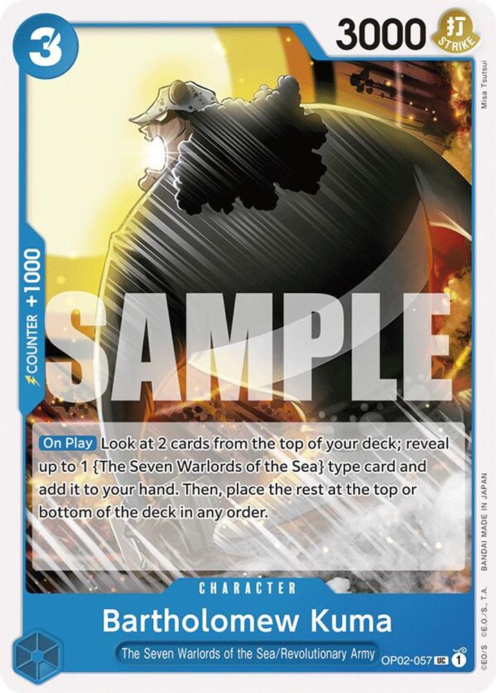 Bartholomew Kuma One Piece TCG Card