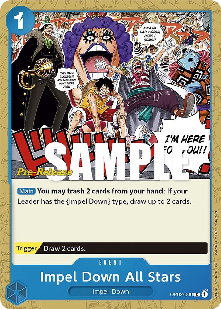 Impel Down All Stars One Piece TCG Card