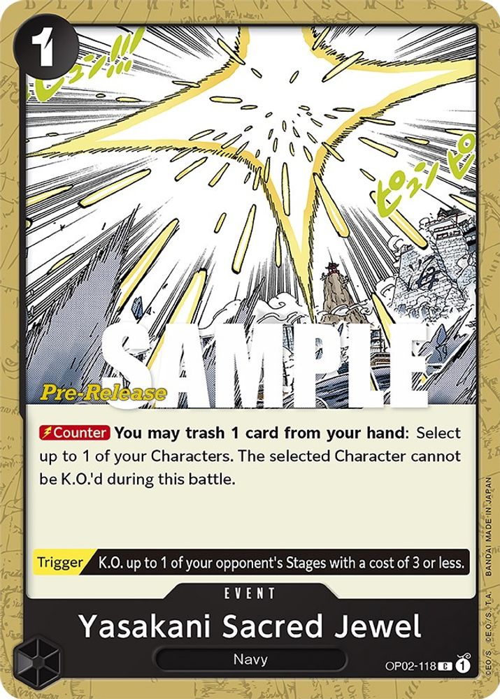Yasakani Sacred Jewel One Piece TCG Card