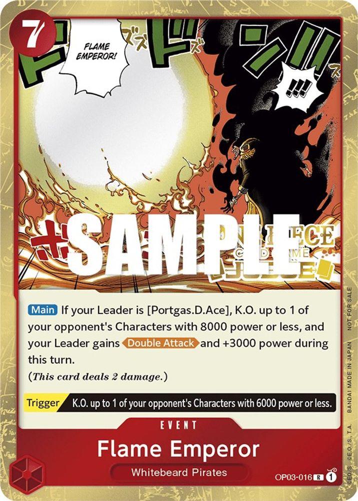 Flame Emperor One Piece TCG Card