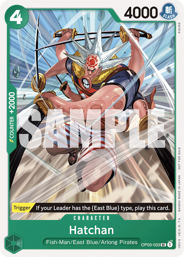 Hatchan (Parallel) One Piece TCG Card