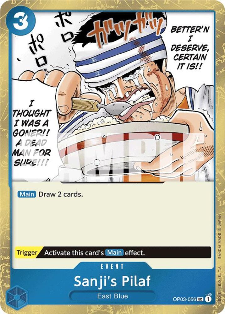 Sanji's Pilaf One Piece TCG Card