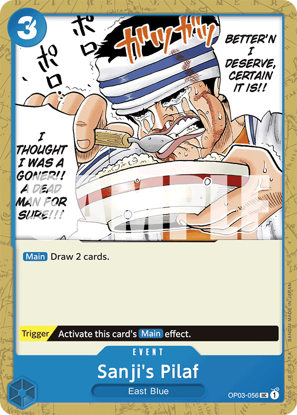 Sanji's Pilaf One Piece TCG Card