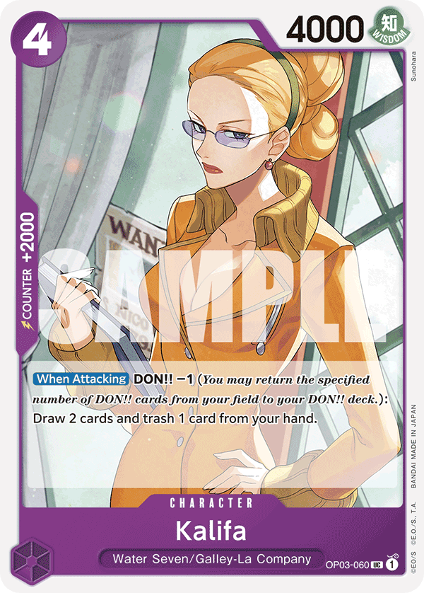 Kalifa One Piece TCG Card