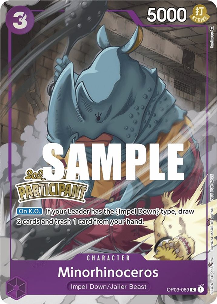 Minorhinoceros One Piece TCG Card