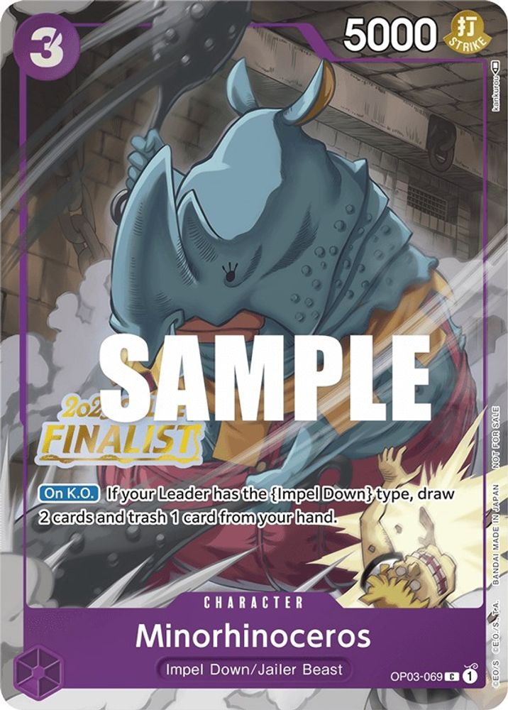 Minorhinoceros One Piece TCG Card