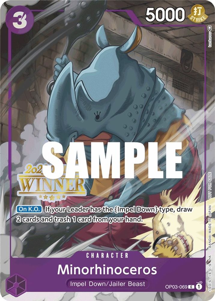 Minorhinoceros One Piece TCG Card